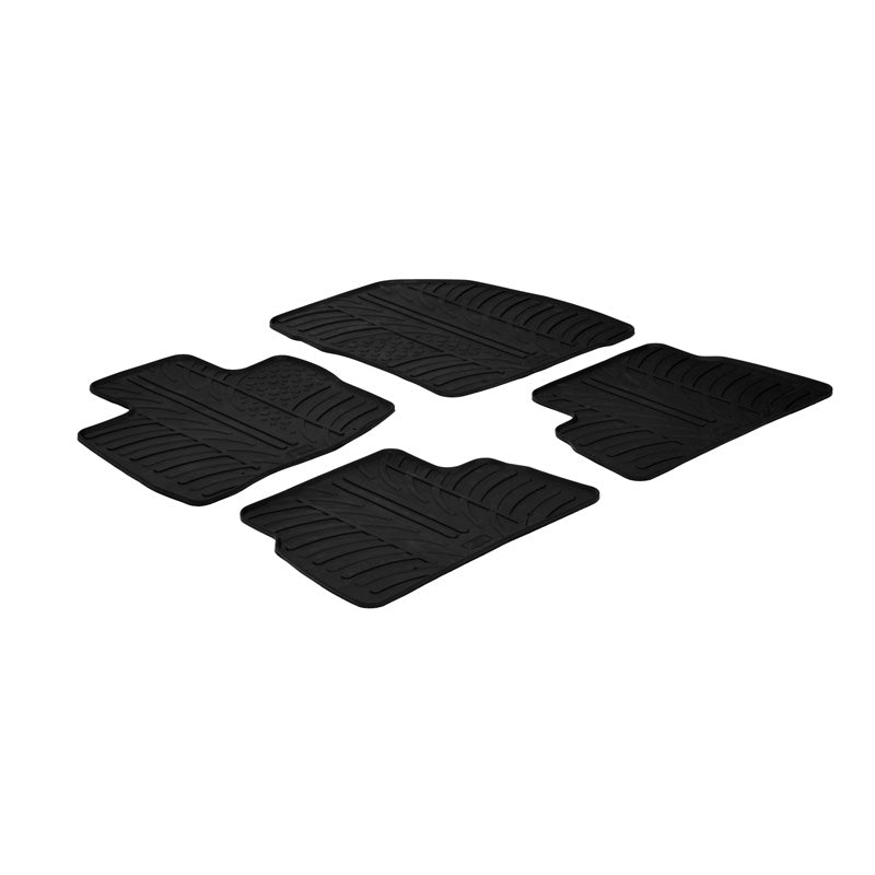 Gledring, Rubber Mats, Fits Honda Civic 5 doors 2006- 2011 (T profile 4 pieces + clips)