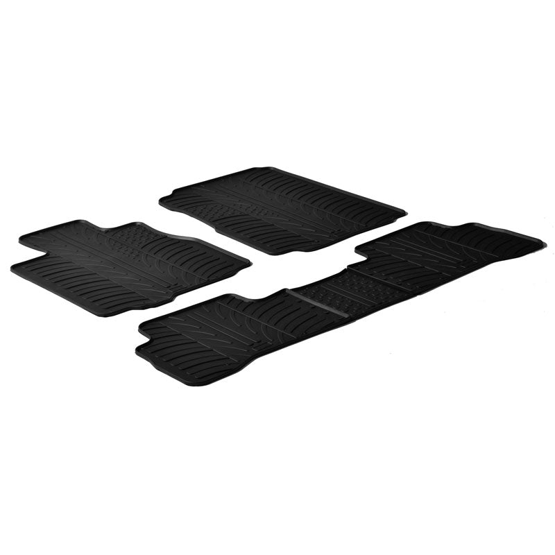 Gledring, Rubber Floor Mats, Fits Honda CR-V 2007-2012 (T profile 5-piece)