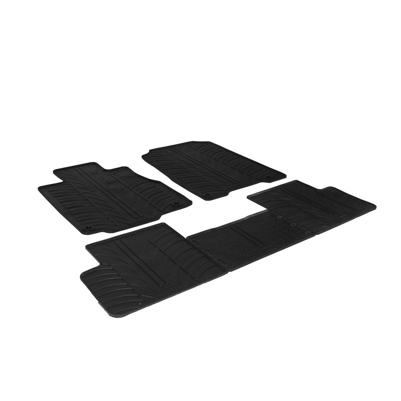 Gledring, Rubber mats, fits Honda CR-V 2012-2018 (T profile 5 pieces + clips)