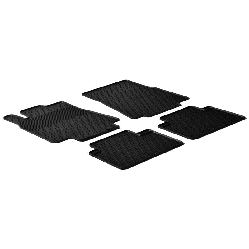 Gledring, Rubber Mats, fits Mercedes A-Class W169 2004- / B-Class W245 2005- (G profile 4 pieces + clips)