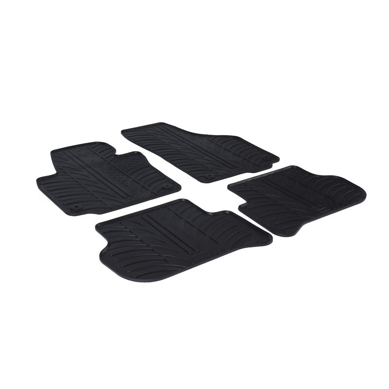 Gledring, Rubber Mats, Fits Skoda Yeti 2013-2017 (T profile 4 pieces + clips)