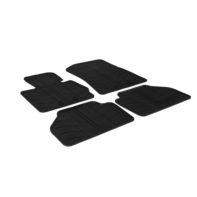 Gledring, rubbermatten, past op BMW X4 (F26) 2014-2018 (T-profiel 4-delig + clips)