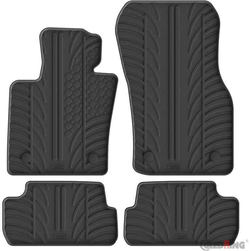 Gledring, rubbermatten set, T-profiel, 4-delig, past op Mini F66 3-deurs (2024-)