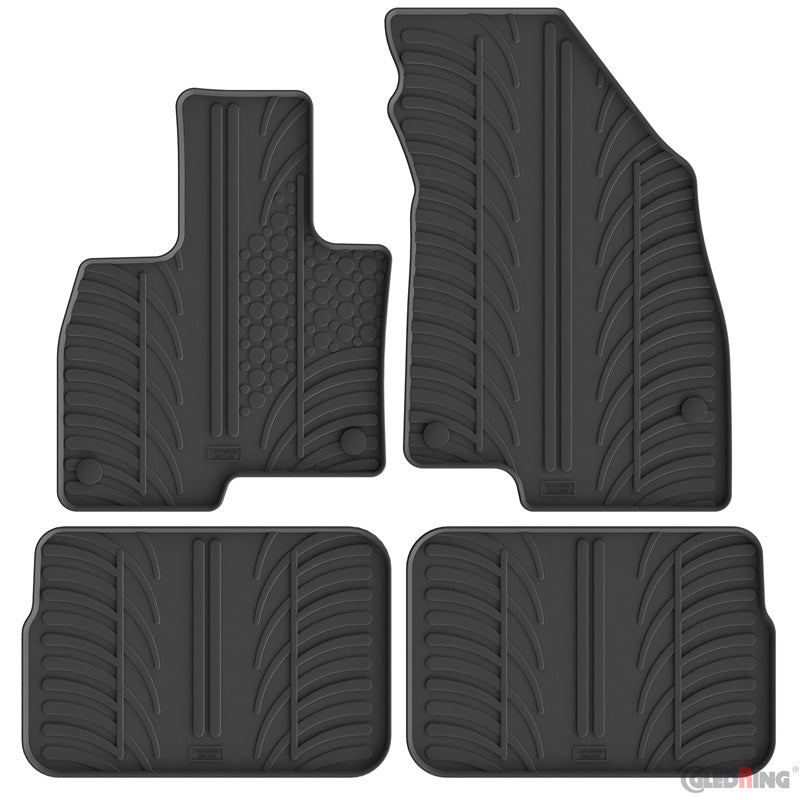 Gledring, Rubber mats, T-profile, 4 pcs + Mat clips, fits Jaecoo J7 (2024-)