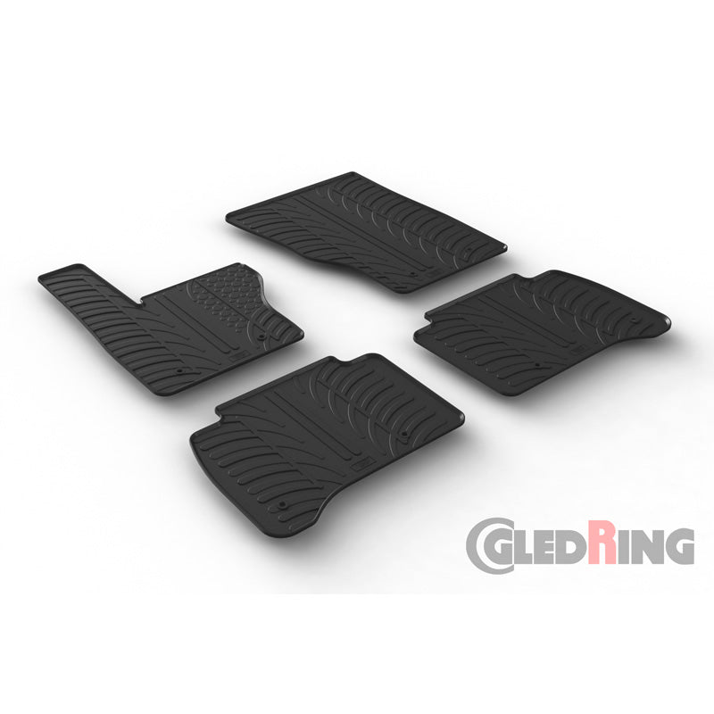 Gledring, Rubber mats, fits Range Rover Sport 7/2013- (T profile 4 pieces + clips)