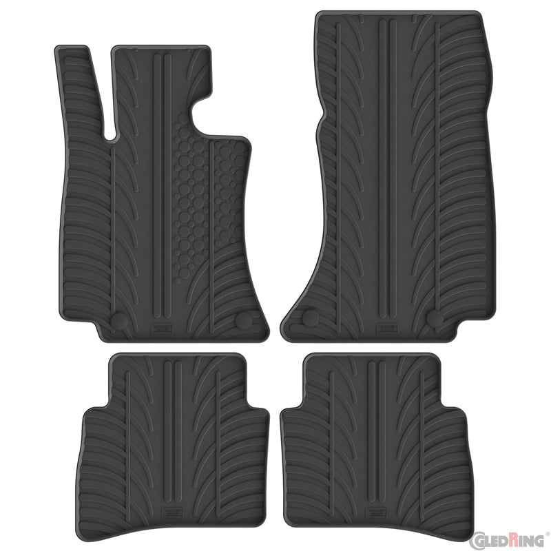 Gledring, Rubber mat set, T-profile 4-piece, fits Mercedes E-Class W214 Sedan/Estate (2023-)