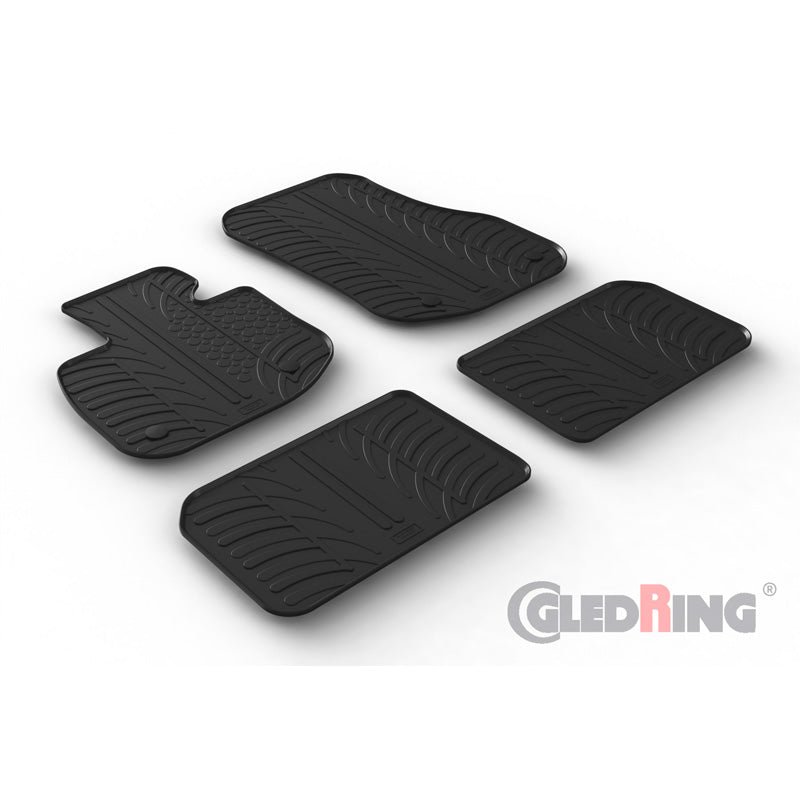 Gledring, rubbermatten, past op BMW iX1 (U11) 2022- (T-profiel 4-delig)