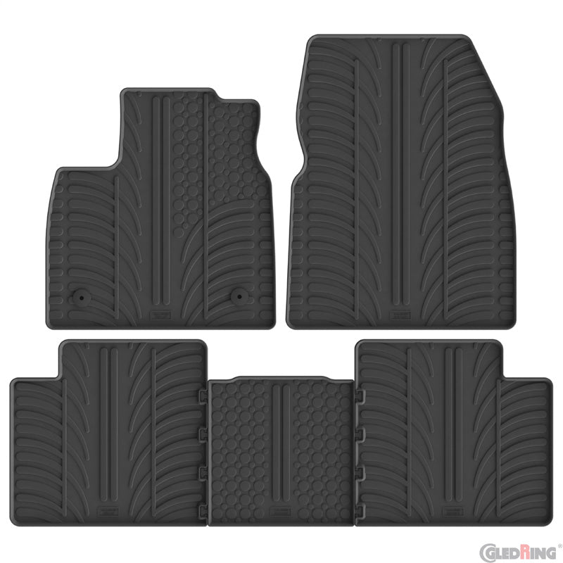Gledring, Rubber Floor Mats, T-profile, 5-piece, Fits Renault Scénic V E-Tech (2024-)