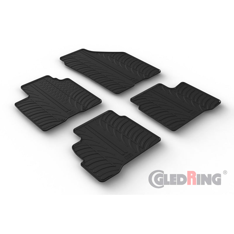 Gledring, Rubber floor mats, Fits Suzuki Swift VI 5-doors 2024- (T profile 4 pieces)