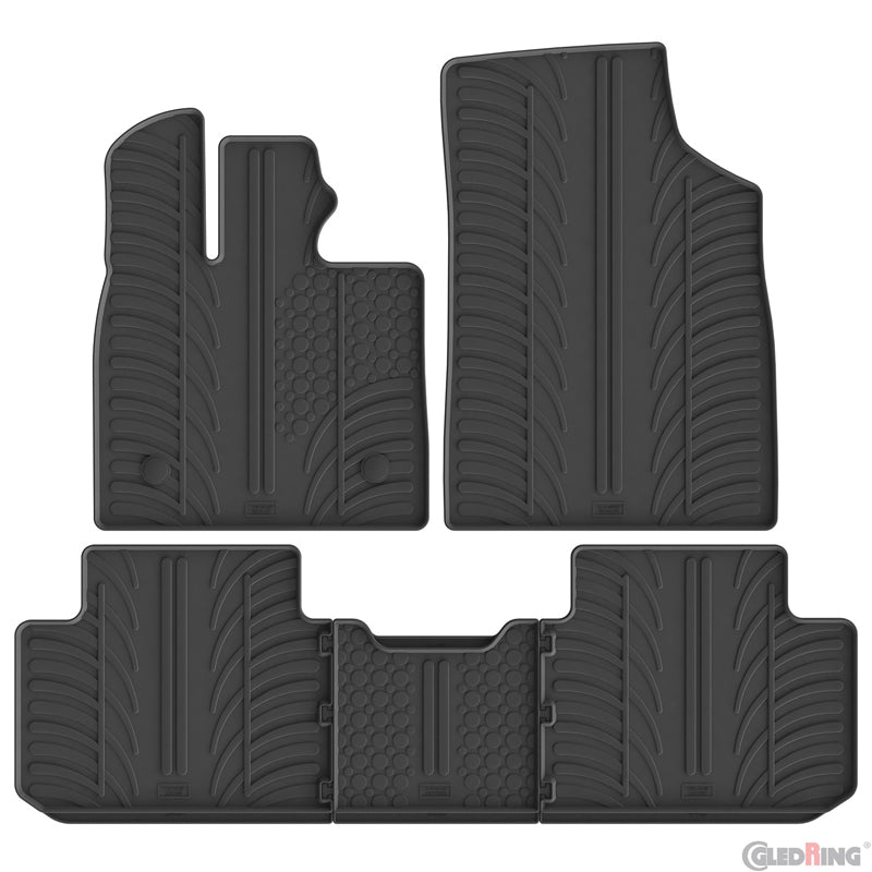 Gledring, Rubber Floor Mat Set, T profile 5-piece, fits BYD Seal U (EV) & Seal U DM-i (PHEV) (2024-)