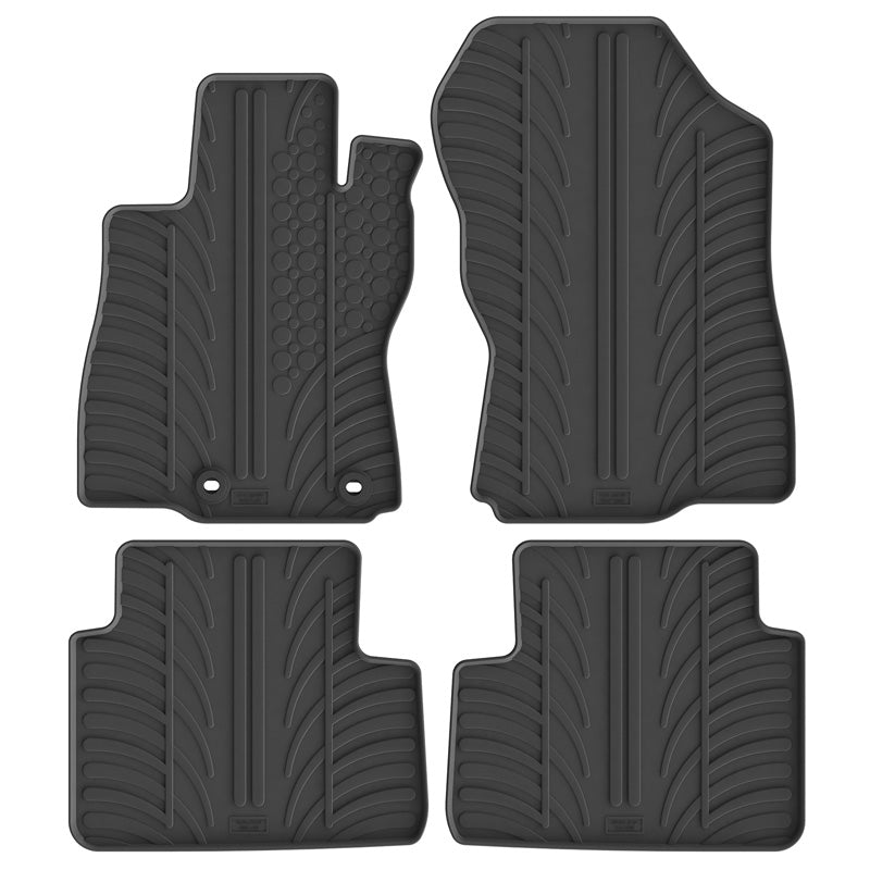 Gledring, Rubber floor mat set, T-profile incl. mounting, Fits Subaru Forester (SL) MHEV (e-Boxer) (2025-)