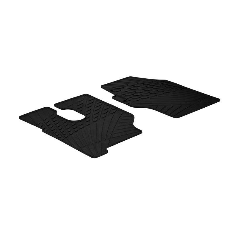 Gledring, Rubber floor mats, fits Mercedes Actros 2003- (TK profile 2-piece)