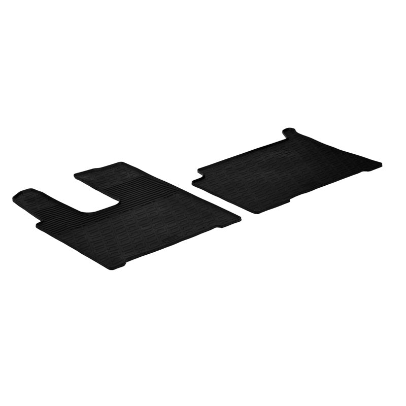 Gledring, Rubber floor mats, fits Mercedes Actros 2012- (G profile 2-piece)