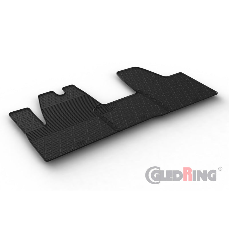 Gledring, tapis en caoutchouc, compatibles avec Maxus eDeliver 3 (ev-30) 2020- (profil G 3 pièces + clips)