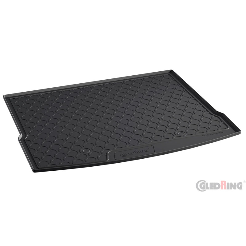 Gledring, Rubber trunk mat, Fits Volkswagen Tiguan II 2016-2024 excluding e-Hybrid (5-Persons) (Upper floor)