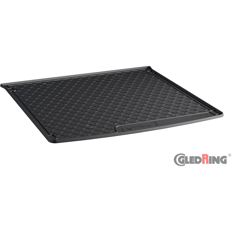 Gledring, Bac de coffre, Caoutchouc, compatible avec Audi Q8 (4MN) (2018-) avec banquette arrière coulissante