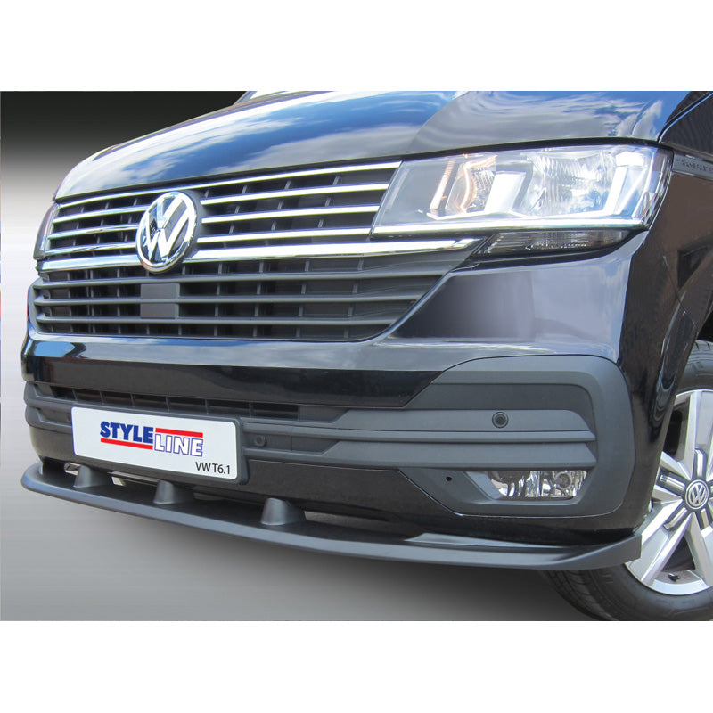 RGM, Front spoiler lip, fits Volkswagen Transporter T6.1 2020- Black