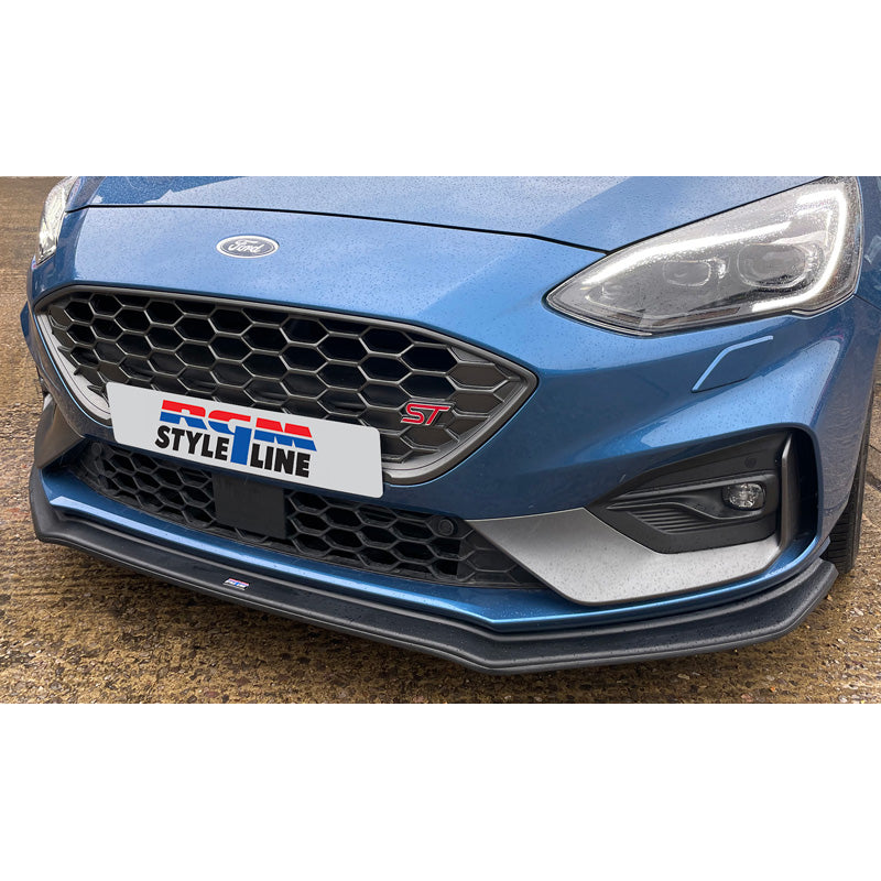 RGM, Front spoiler, fits Ford Focus IV ST & ST-Line 2018- - Black (ABS)