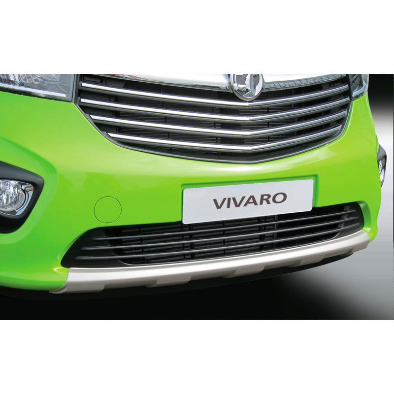 RGM, Front spoiler 'Skid-Plate', fits Opel Vivaro 2014-2019 Silver (ABS)
