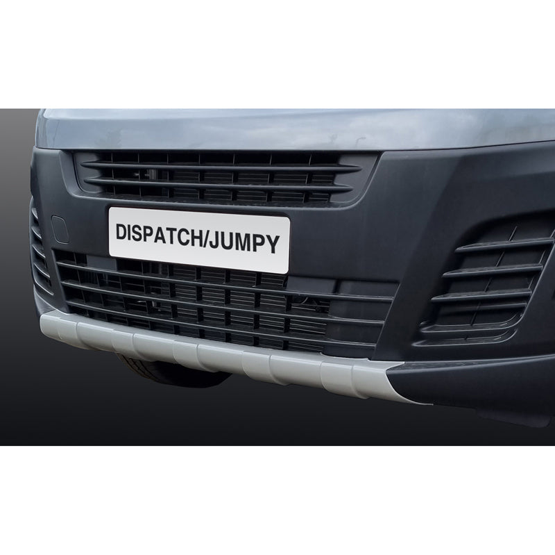 RGM, Frontspoiler 'Skid-Plate', past op Citroën Jumpy/Peugeot Expert/Toyota Proace 2016-/Opel Vivaro 2019-/Fiat Scudo 2022- Zilver (ABS)