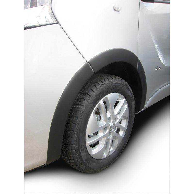 RGM, Wheel arches in ABS plastic, Black, Fits Opel Vivaro 2014-2019 Long Wheelbase, Set of 10 pcs.