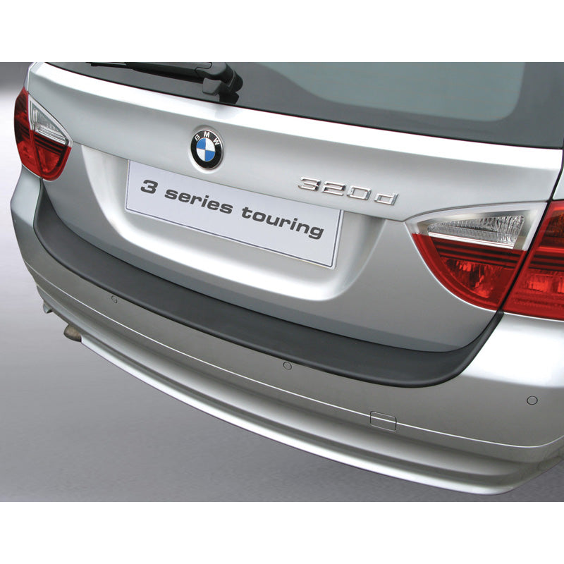 RGM, Rear bumper protector, ABS plastic, fits BMW 3-Series E91 Touring 2005-2008 excl. M Black