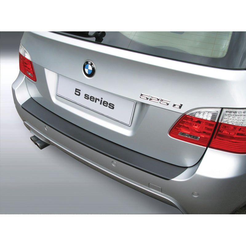 RGM, Rear bumper protector, ABS plastic, fits BMW 5-Series E61 Touring 2003-2010 'M-Style' Black
