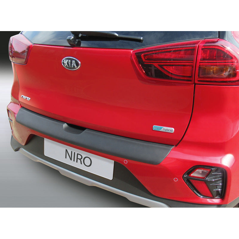 RGM, Rear bumper protector, ABS plastic, fits Kia Niro Hybrid Facelift 2019-2022 Black