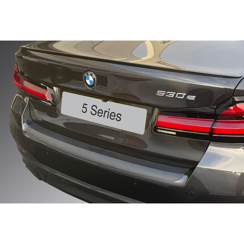 RGM, protecteur de pare-chocs arrière, plastique ABS, compatible avec BMW 5-Series G30 Saloon 'M' Sport restylé 2020- Noir