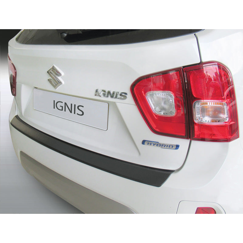 RGM, protecteur de pare-chocs arrière, plastique ABS, compatible avec Suzuki Ignis restylé 2020- Noir
