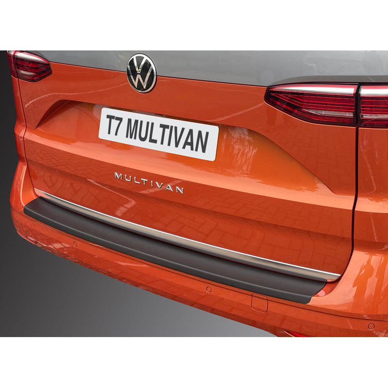 RGM, Rear bumper protector, ABS plastic, fits Volkswagen Multivan T7 2021- Black