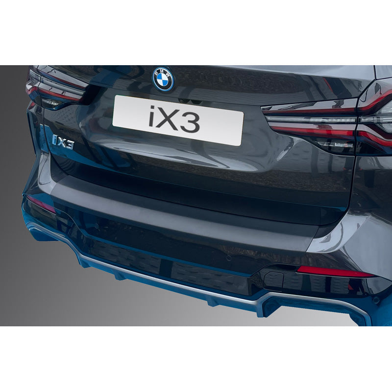 RGM, Rear bumper protector, ABS plastic, Fits BMW iX3 (G08) 'M-Sport & 'M' 2022- Black