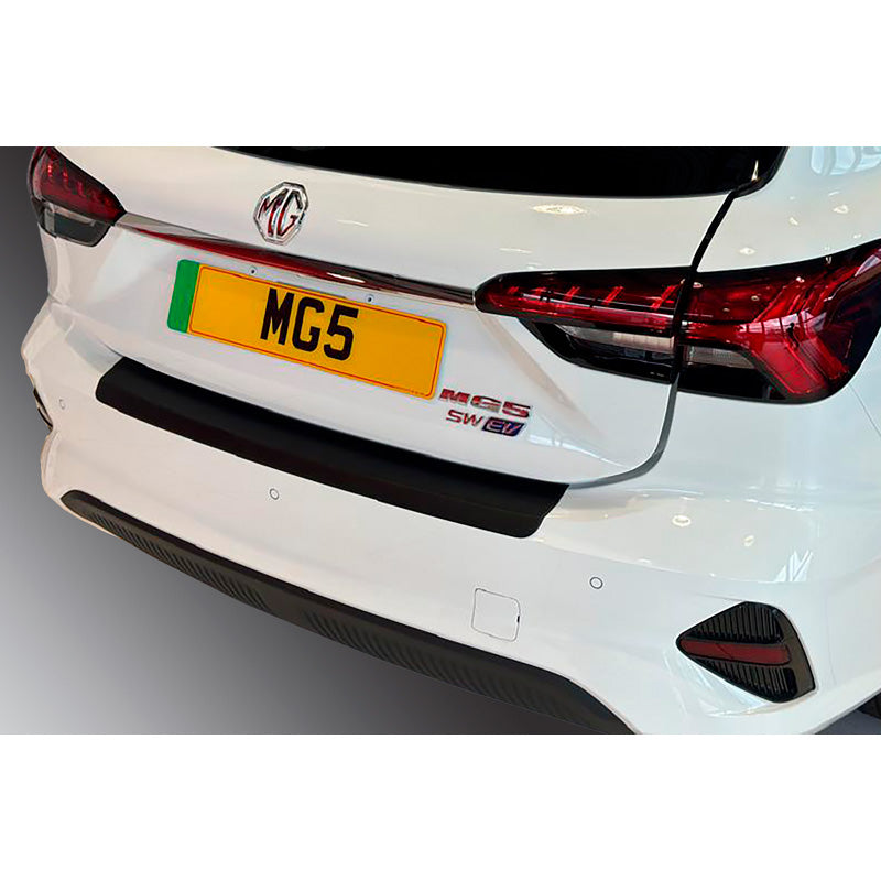 RGM, protège-pare-chocs arrière, plastique ABS, compatible avec MG 5 SW EV Facelift 2023- Noir