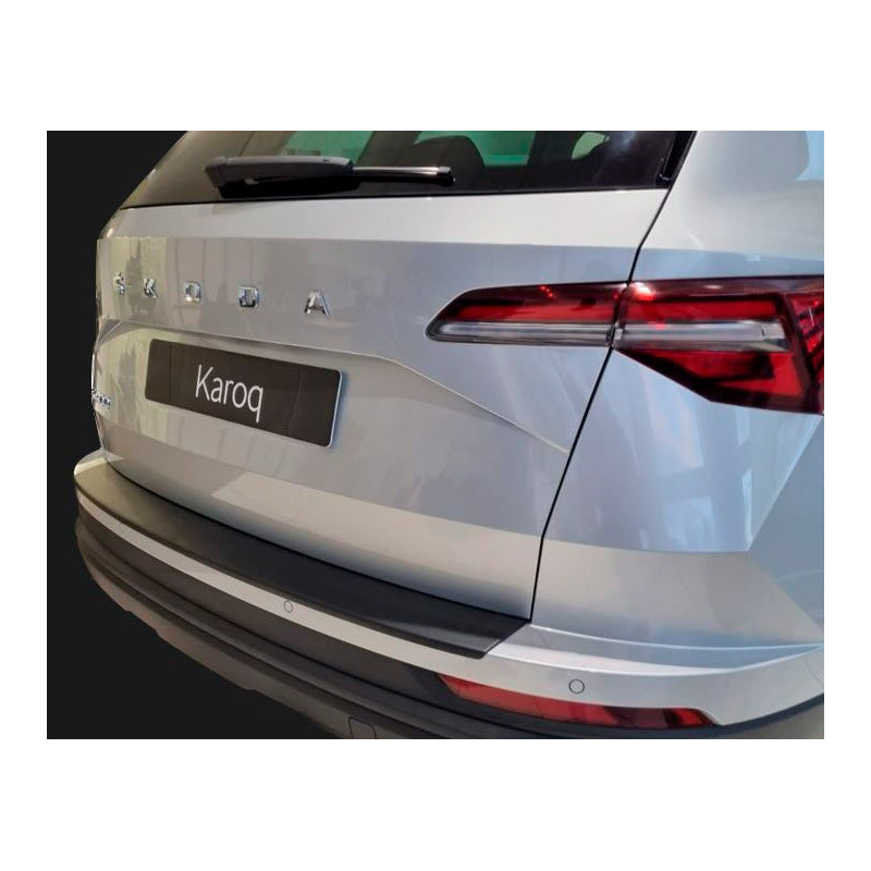 RGM, Rear bumper protector, ABS plastic, fits Skoda Karoq FL 2022- Black