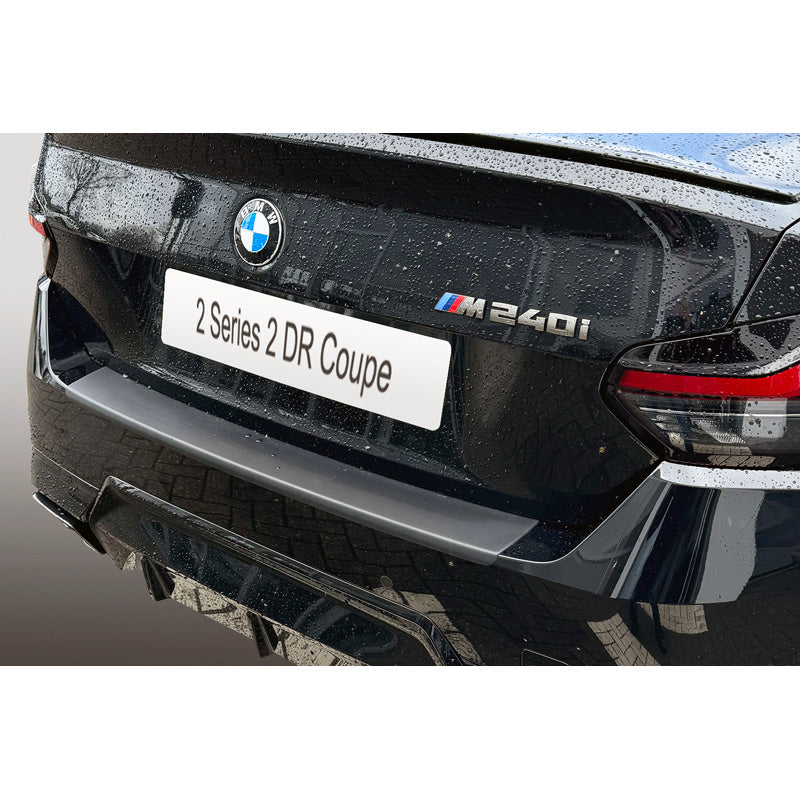 RGM, Rear bumper protector, ABS plastic, fits BMW 2-Series G42 Coupe 'M' Sport 2021- Black