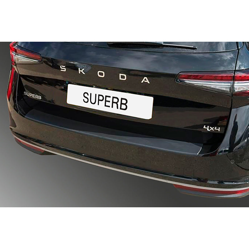 RGM, achterbumperbeschermplaat, ABS, passend voor Skoda Superb IV Kombi (2024-), zwart