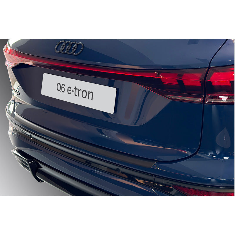 RGM, Rear bumper protector, ABS, Black, Fits Audi Q6 e-tron (GFB) 2024
