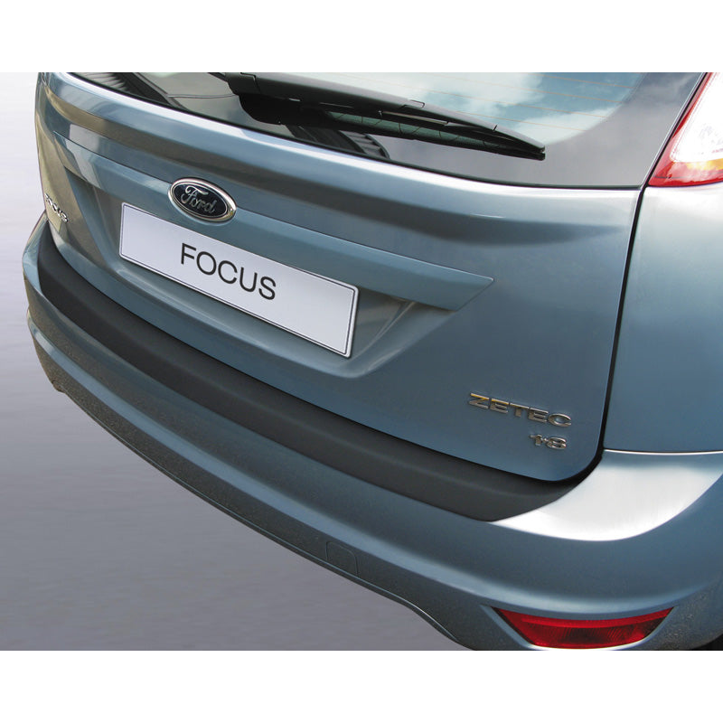 RGM, protection de pare-chocs arrière, plastique ABS, compatible avec Ford Focus II HB 2007-2011 noir