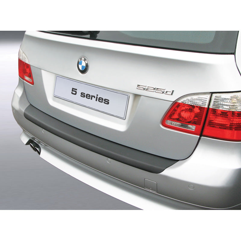 RGM, Rear bumper protector, ABS plastic, fits BMW 5-Series E61 Touring 2004-2010 (excl. M sport) Black