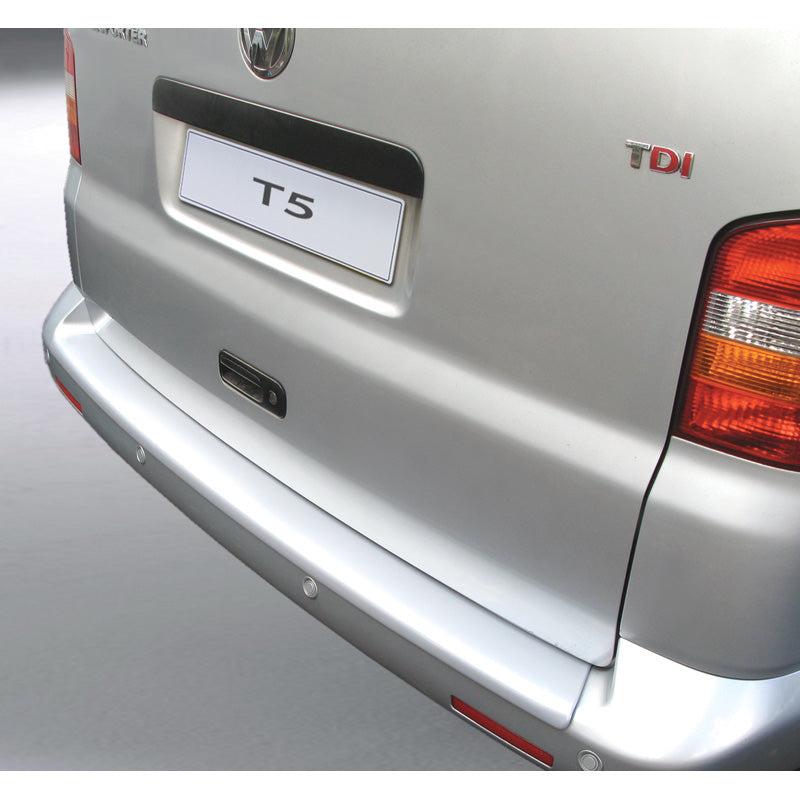 RGM, Achterbumperbeschermer, ABS-kunststof, geschikt voor Volkswagen Transporter T5 2003-2012 Zilver