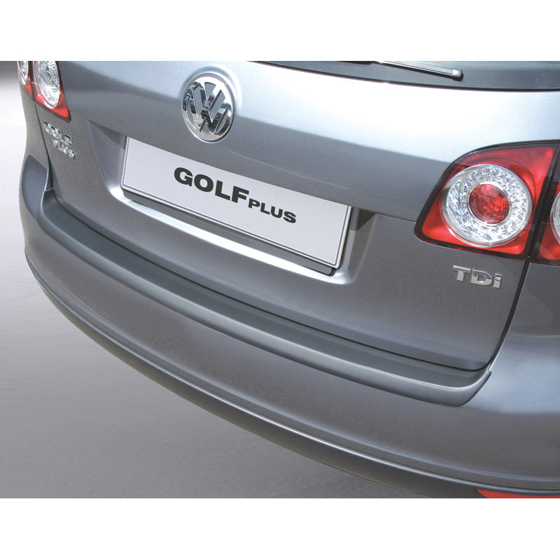 RGM, Rear bumper protector, ABS plastic, fits Volkswagen Golf V Plus Black