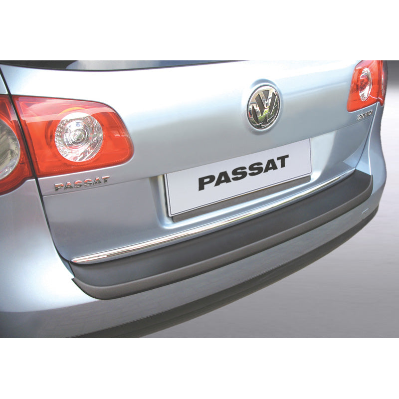 RGM, Rear bumper protector, ABS plastic, fits Volkswagen Passat 3C Variant 2005-2010 Black