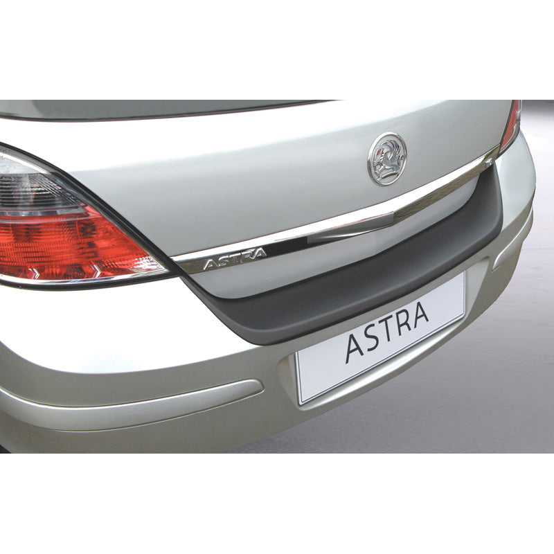RGM, Protection de pare-chocs arrière, plastique ABS, convient à Opel Astra H 5 portes sauf VXR/GSi/OPC Noir