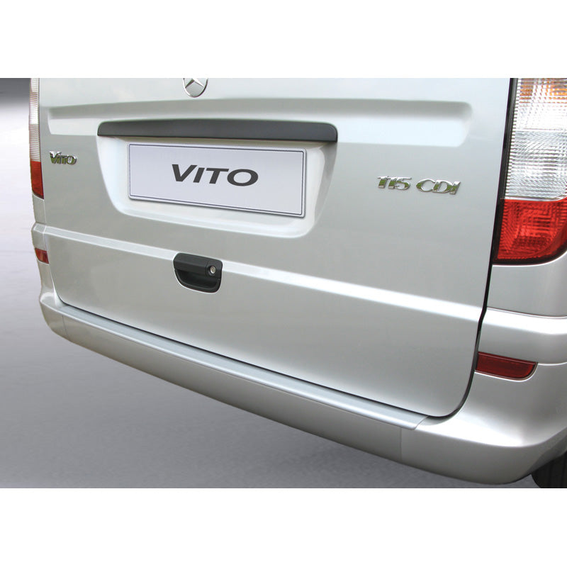 RGM, protège pare-chocs arrière, plastique ABS, convient à Mercedes Viano/Vito 2003-2014 argenté
