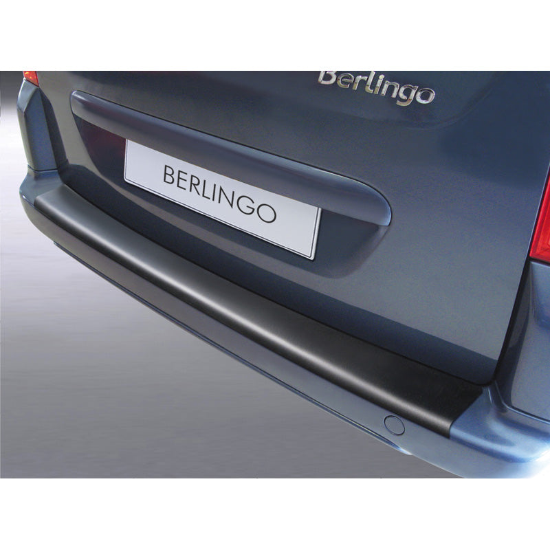 RGM, Rear bumper protector, ABS plastic, fits Citroën Berlingo/Multispace 2008-2018 Black