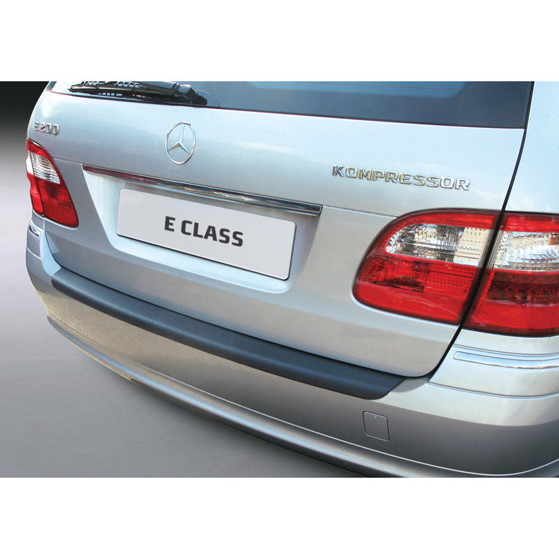 RGM, Rear bumper protector, ABS plastic, fits Mercedes E-Class W211 Estate 2002-2009 Black