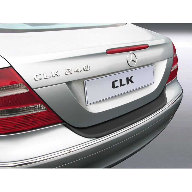 RGM, Rear bumper protector, ABS plastic, fits Mercedes CLK 2005-2009 Black