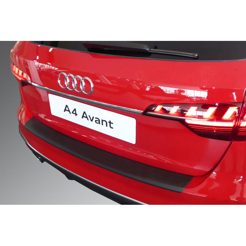 RGM, Rear bumper protector, ABS plastic, Fits Audi A4 Avant S-Line & S4 Avant Facelift 2019- Black