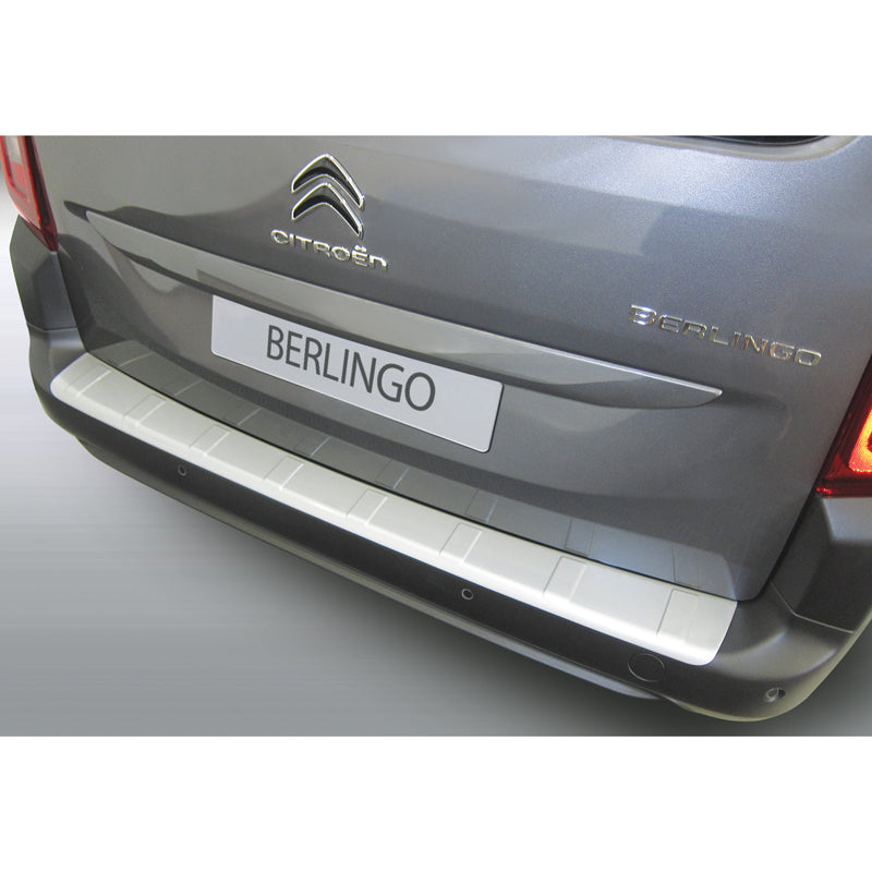 RGM, Rear bumper protector, ABS plastic, Fits Citroën Berlingo Multispace / Peugeot Rifter / Opel Combo Tour (MPV) 2018- Black 'Ribbed'