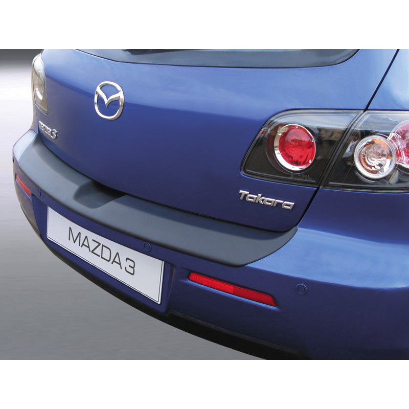 RGM, Achterbumperbeschermer, ABS kunststof, past op Mazda 3 HB 5-deurs 2006-2009 excl. Sport Zwart